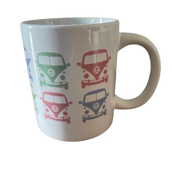VW Volkswagen Vanagon Hippie Van White Ceramic 10oz Mug - Picture 1 of 7